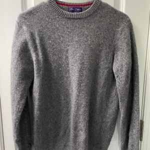 Alan Flusser Gray Cashmere Sweater Size M
